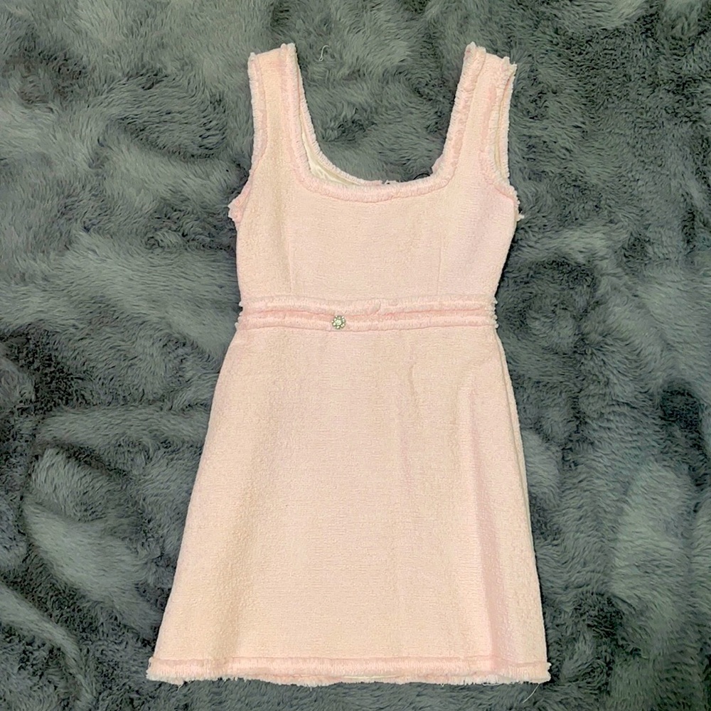 Pretty in Baby Pink Dress 💕🌸🎀👛